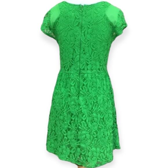 NWT Anthropologie Coincidence & Chance Green Lace mini Dress Retail 79.00  M - Picture 2 of 5